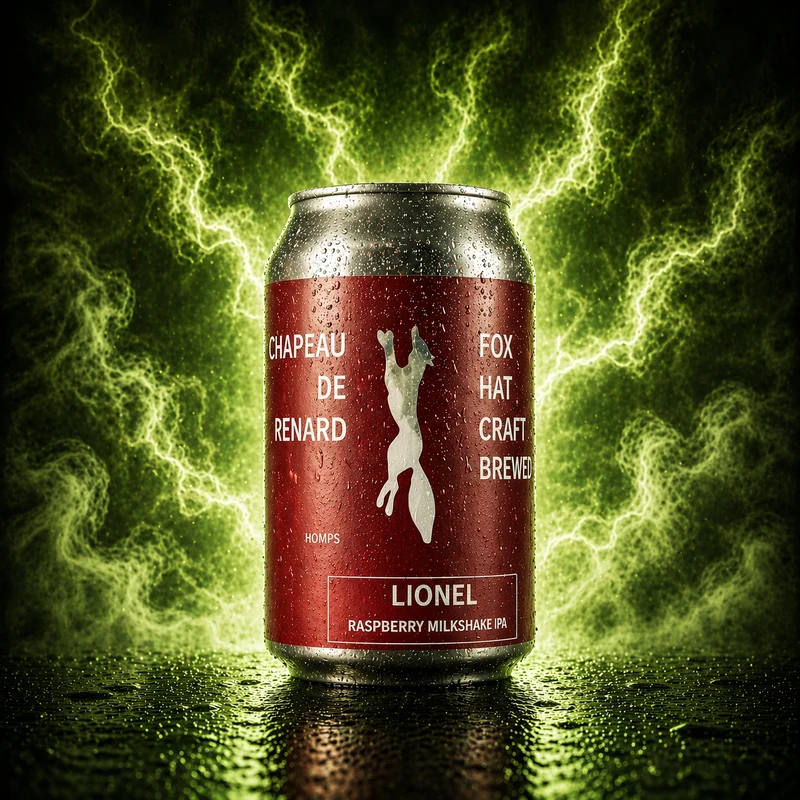Lionel Raspberry Milkshake IPA - Fox Hat Craft Brewery