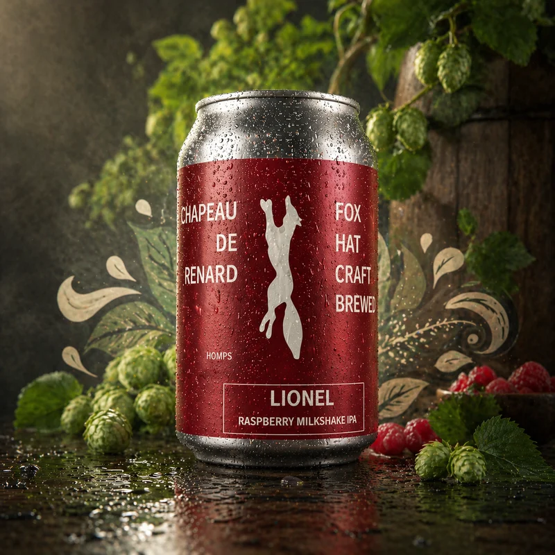 Lionel Raspberry Milkshake IPA - Fox Hat Craft Brewery