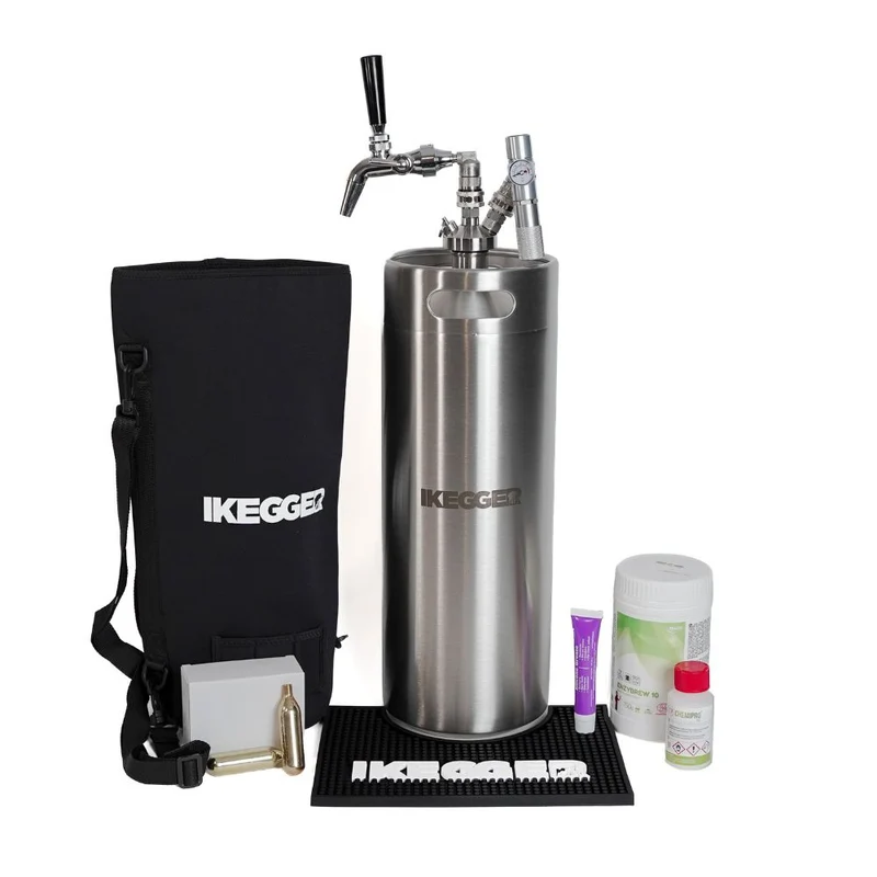 iKegger | Premium Mini Keg Set for Beer with Flow Control Tap & CO2