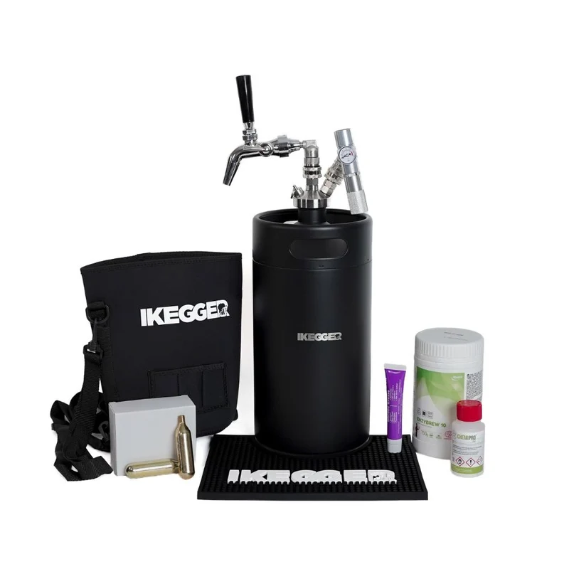 iKegger | Premium Mini Keg Set for Beer with Flow Control Tap & CO2