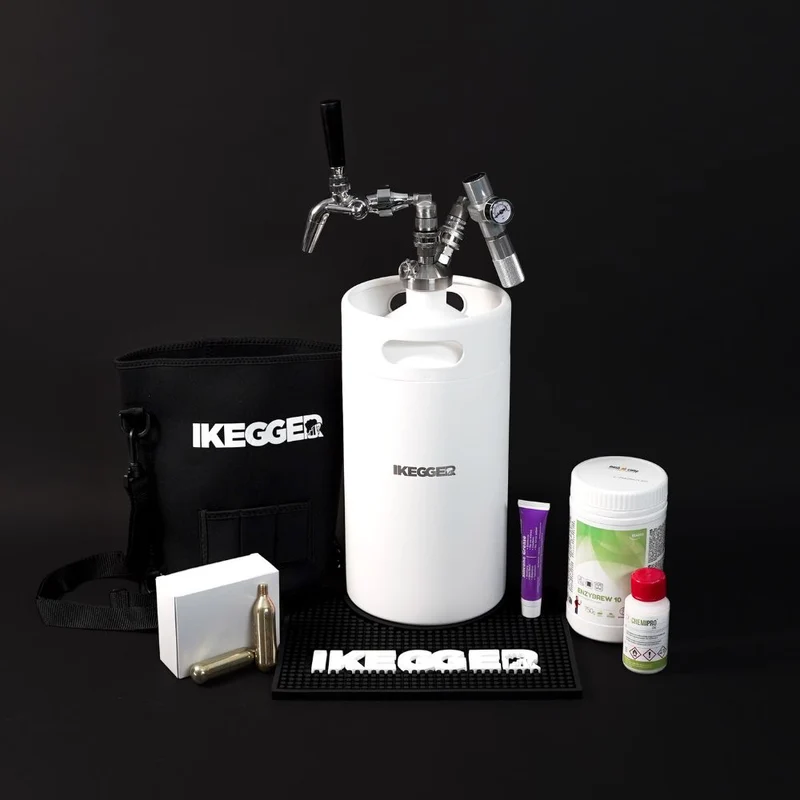 iKegger | Premium Mini Keg Set for Beer with Flow Control Tap & CO2
