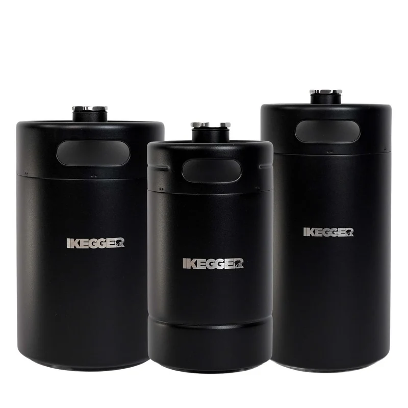 iKegger Insulated Mini Keg | Black - 2L, 4L & 5L