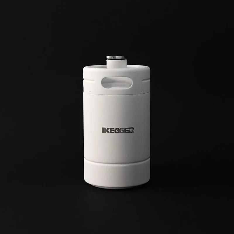 iKegger Insulated Mini Keg | White - 2L & 5L
