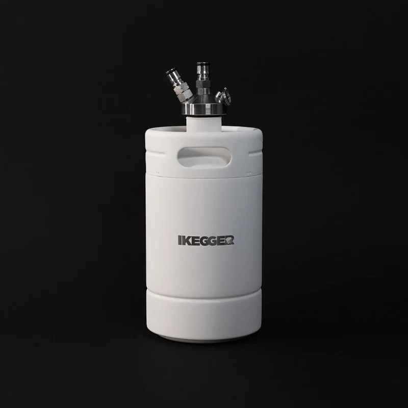 iKegger Insulated Mini Keg | White - 2L & 5L