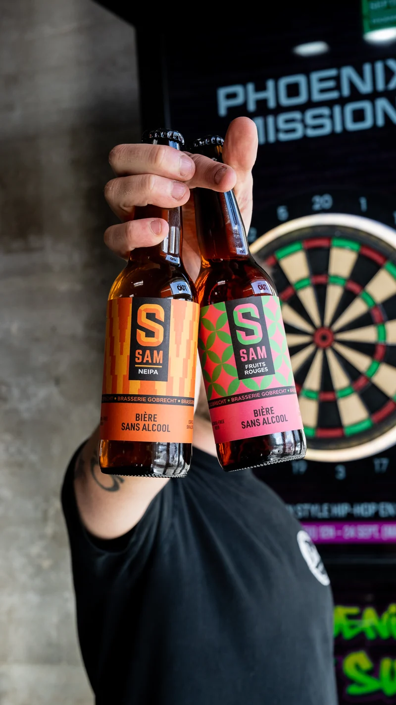 Bière SAM fruits rouges sans alcool 0,5% - bouteille 33 cl