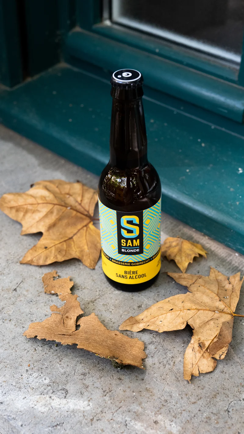 Bière SAM blonde sans alcool 0,5% - bouteille 33 cl