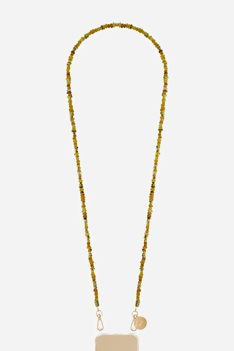 Chaine téléphone - Liviya Ambre 120 cm