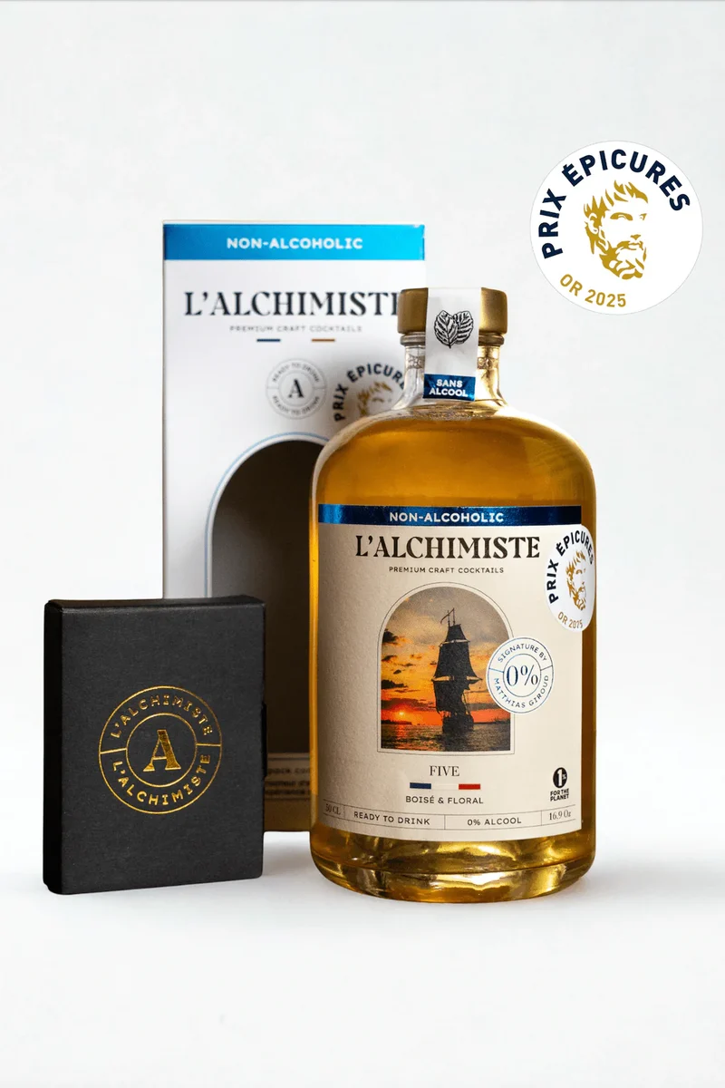 Cocktail boisé - Five 0,0% - L’Alchimiste by Matthias Giroud - 50 cl