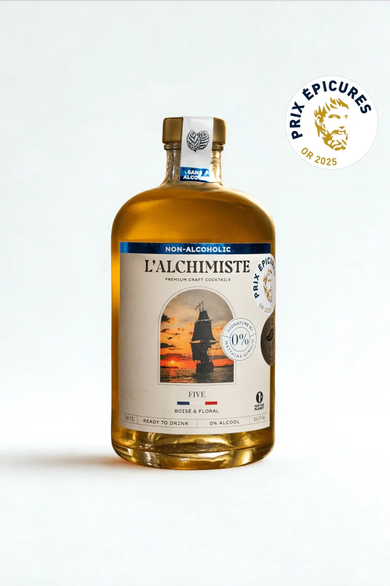 Cocktail boisé - Five 0,0% - L’Alchimiste by Matthias Giroud - 50 cl
