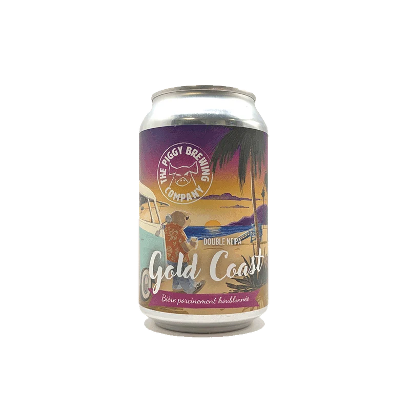 Piggy Brewing - Gold Coast 33cl | Double NEIPA DLUO Dépassée (09/26)