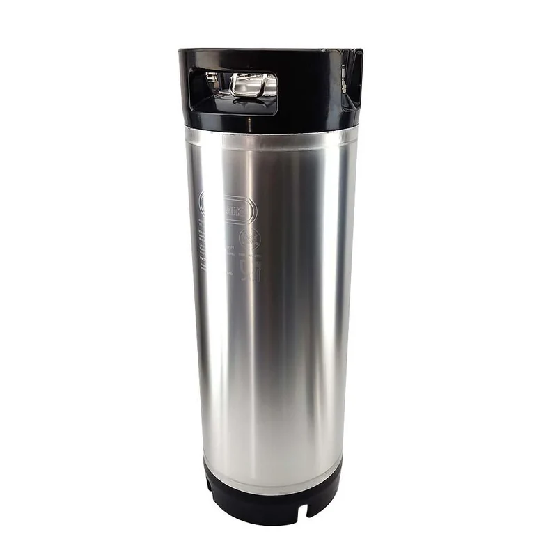 19L Ball Lock Keg with rubber base and handle