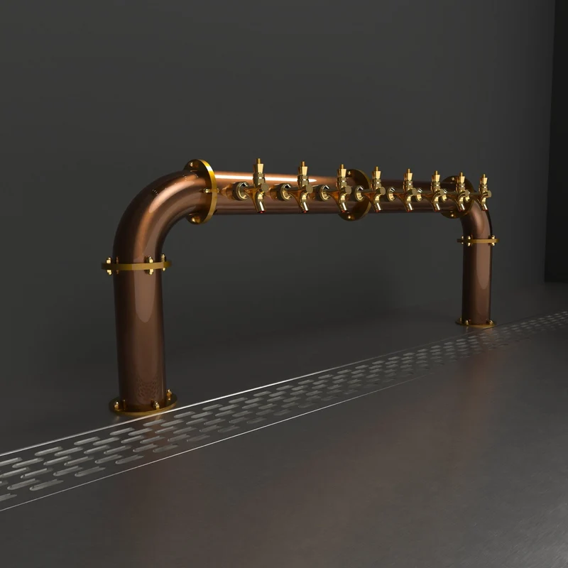 Arcadia Bridge Copper 3in | Antique