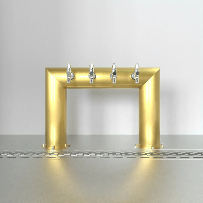 Pass Thru Bridge 4in | Gold