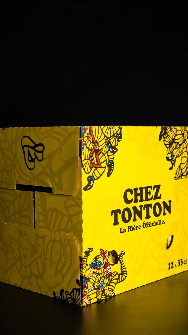 BIÈRE ÔFFICIELLE CHEZ TONTON - ALC: 5,5%