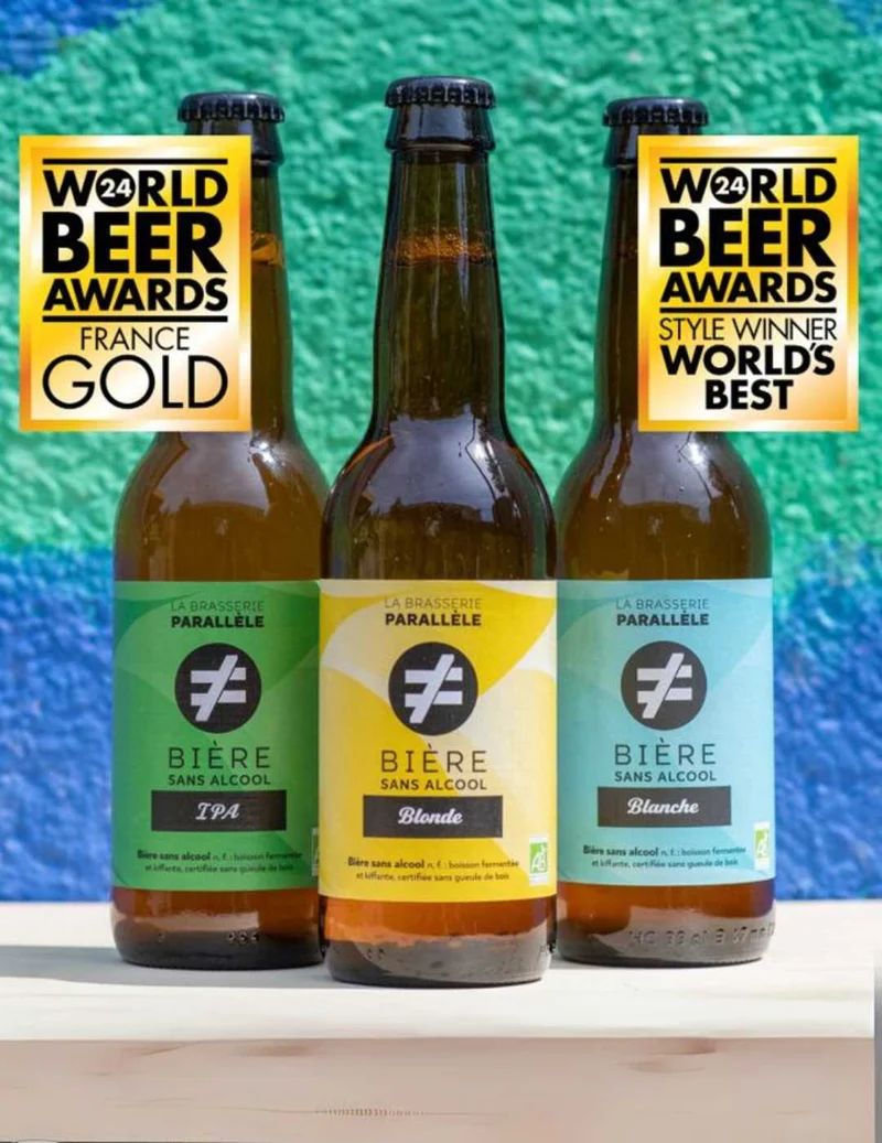 Bière blanche La Brasserie Parallèle 0,3% Bio