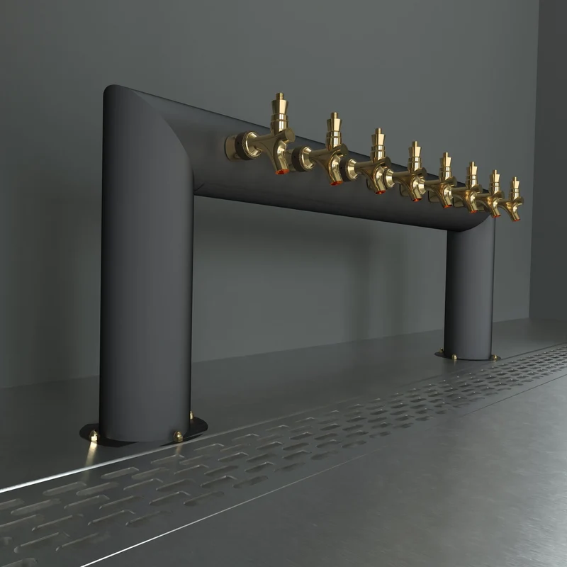 Pass Thru Bridge 4in | Matte Black