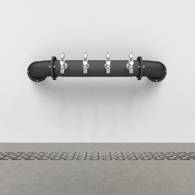 Wall Mount Arcadia Bridge 4in | Matte black
