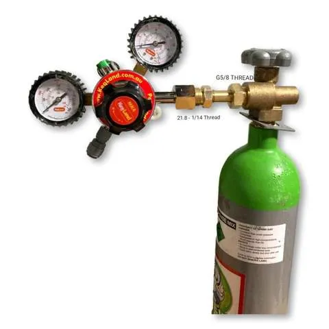 Mix Gas Bottle Adaptor for MK4 Dual Gauge Regulator