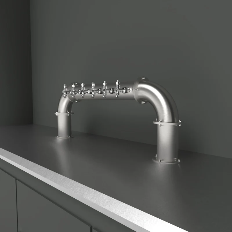 Bridge Arcadia 4in | 6 Taps | Brushed SS