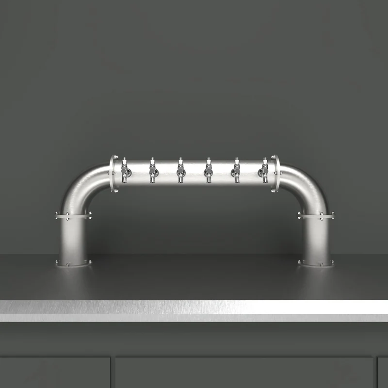 Bridge Arcadia 4in | 6 Taps | Brushed SS