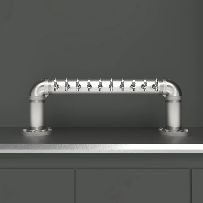 Bridge Rough 4.5in | 10 Taps | Brushed SS