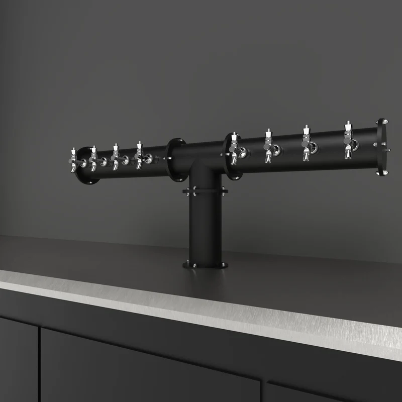 Tee Arcadia 4in | 8 Taps | Matte Black