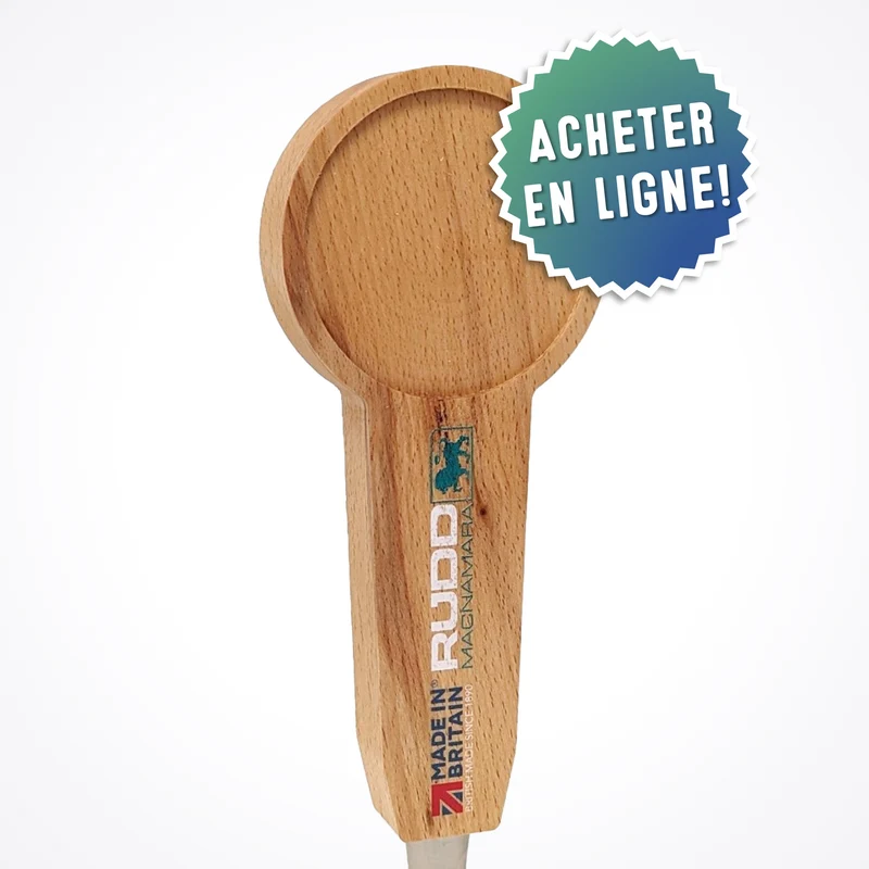 Poignées de tireuses de sucettes imprimées en bois