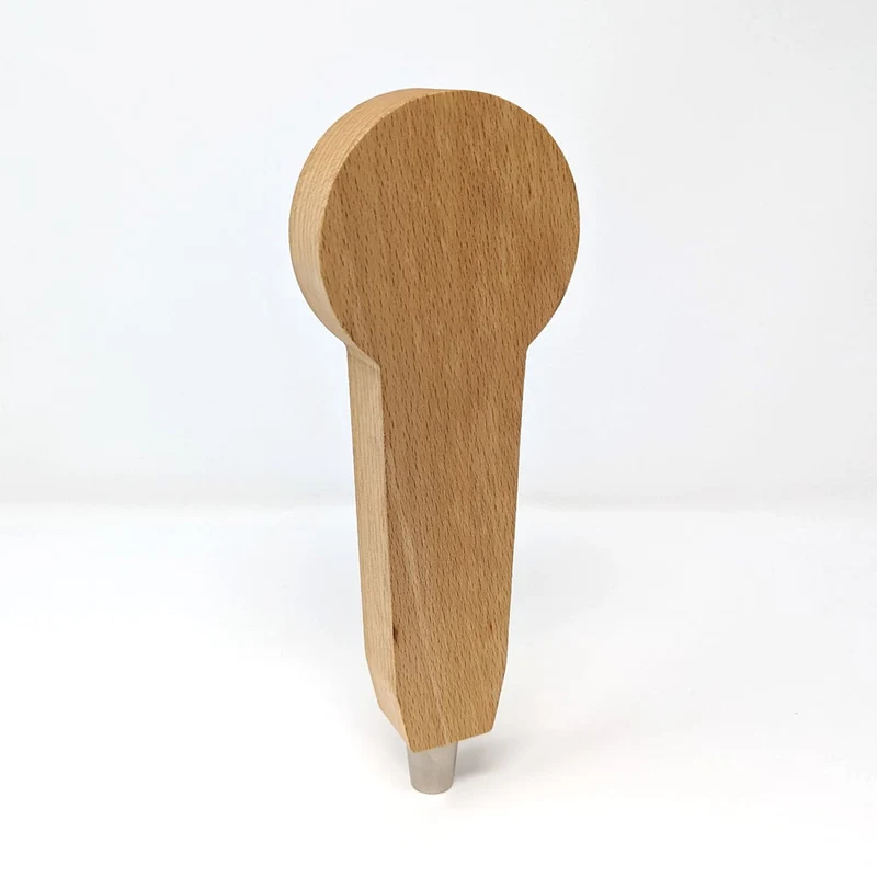 Poignées de tireuses de sucettes vierges en bois