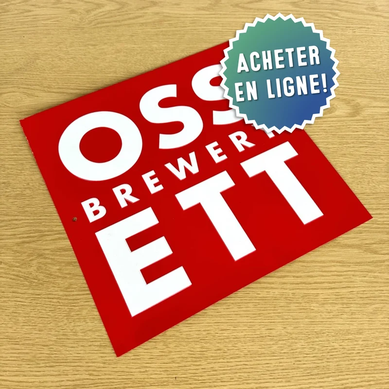 Enseignes plats - carrée