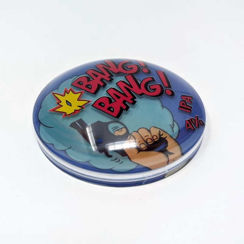 Insigne pompe à bière lentille 3D frogeye