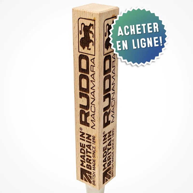 Poignées de tireuses rectangulaires gravées en bois