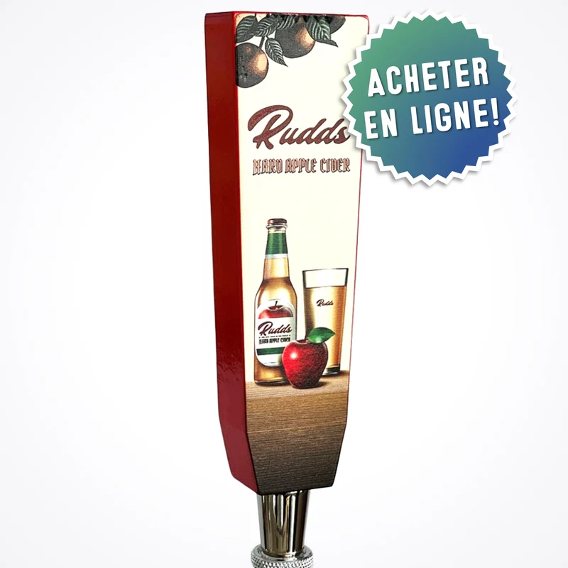 Poignées de tireuse peintes en bois premium