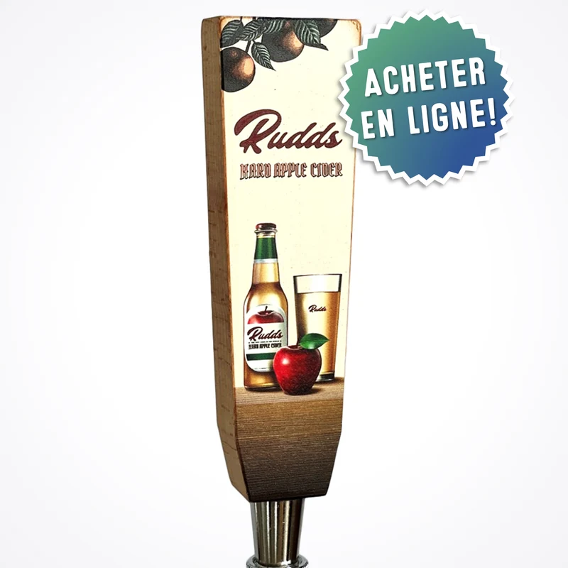 Poignées de tireuses imprimées en bois