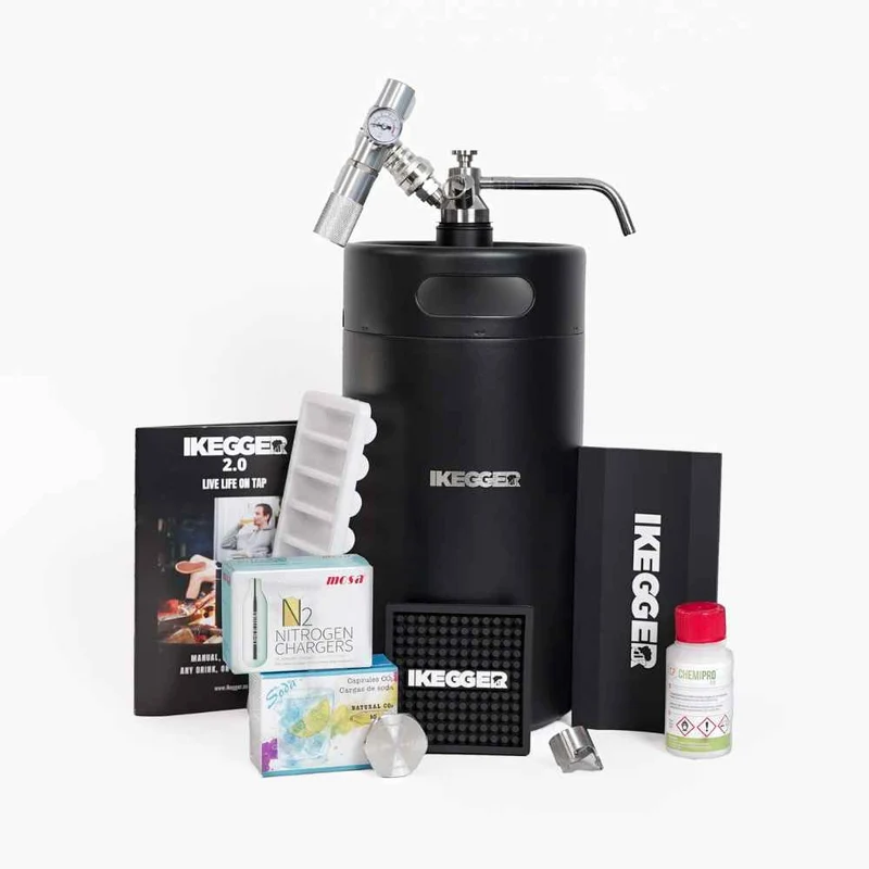 iKegger 2.0 | Cocktail and Nitro Coffee | Complete| incl. Gas and Accessories