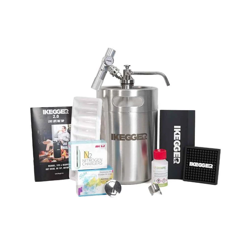 iKegger 2.0 | Cocktail and Nitro Coffee | Complete| incl. Gas and Accessories
