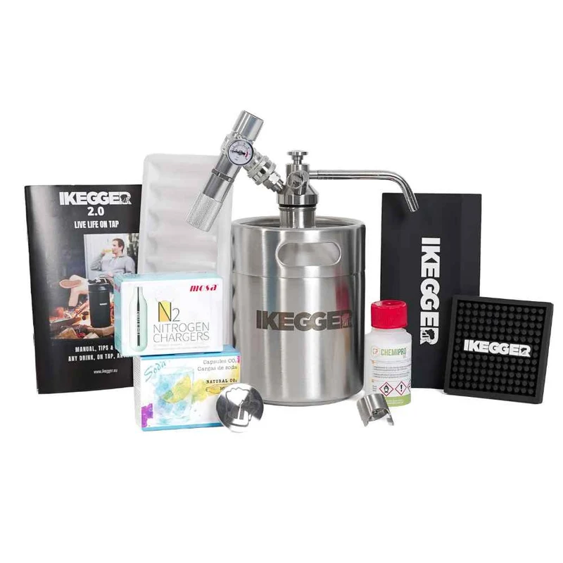 iKegger 2.0 | Cocktail and Nitro Coffee | Complete| incl. Gas and Accessories