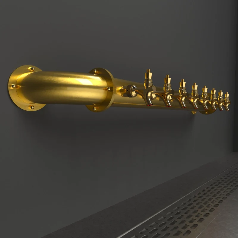 Wall Mount Arcadia Bridge 3in | Gold