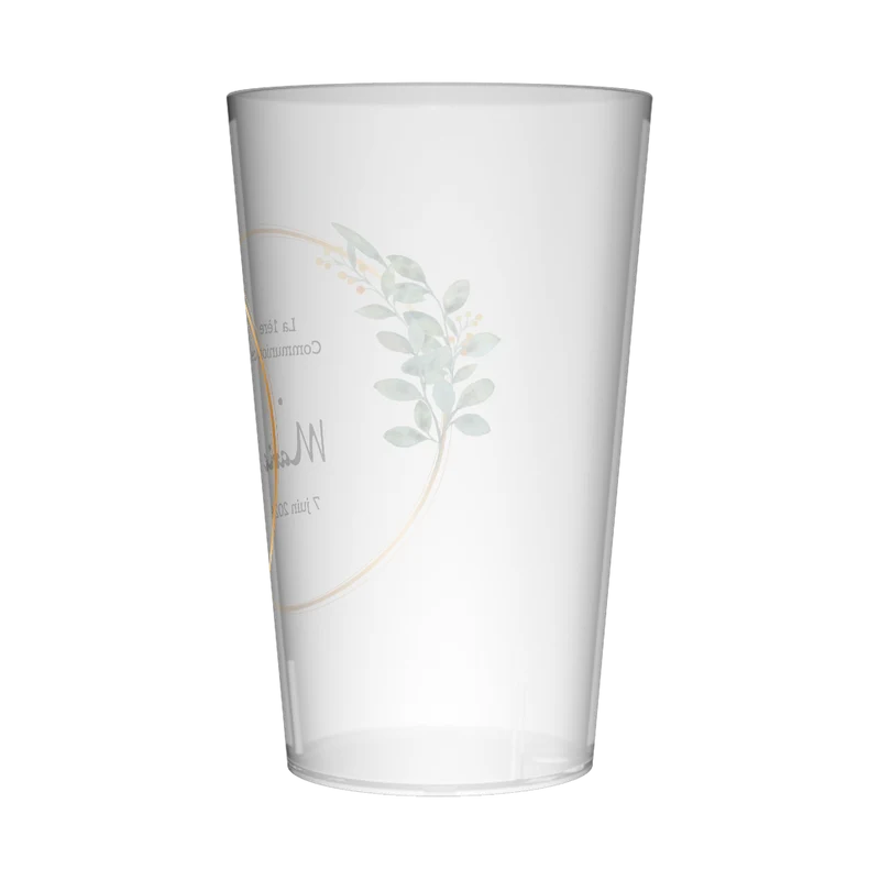 Gobelet personnalisé Communion Sobriété