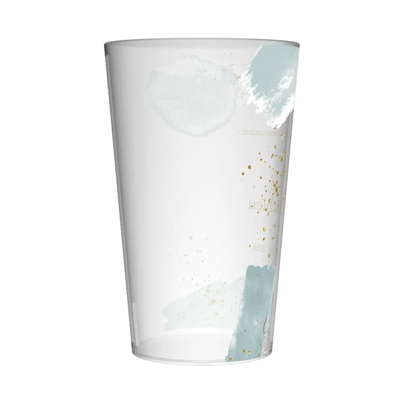 Gobelet personnalisé Communion Taches Bleues