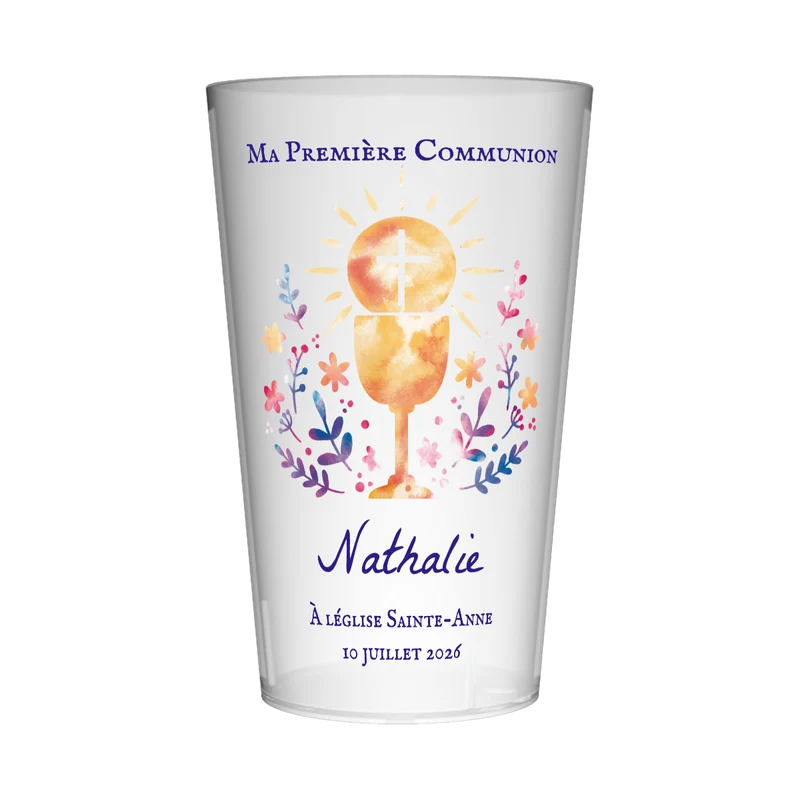 Gobelet personnalisé Communion Bénédiction
