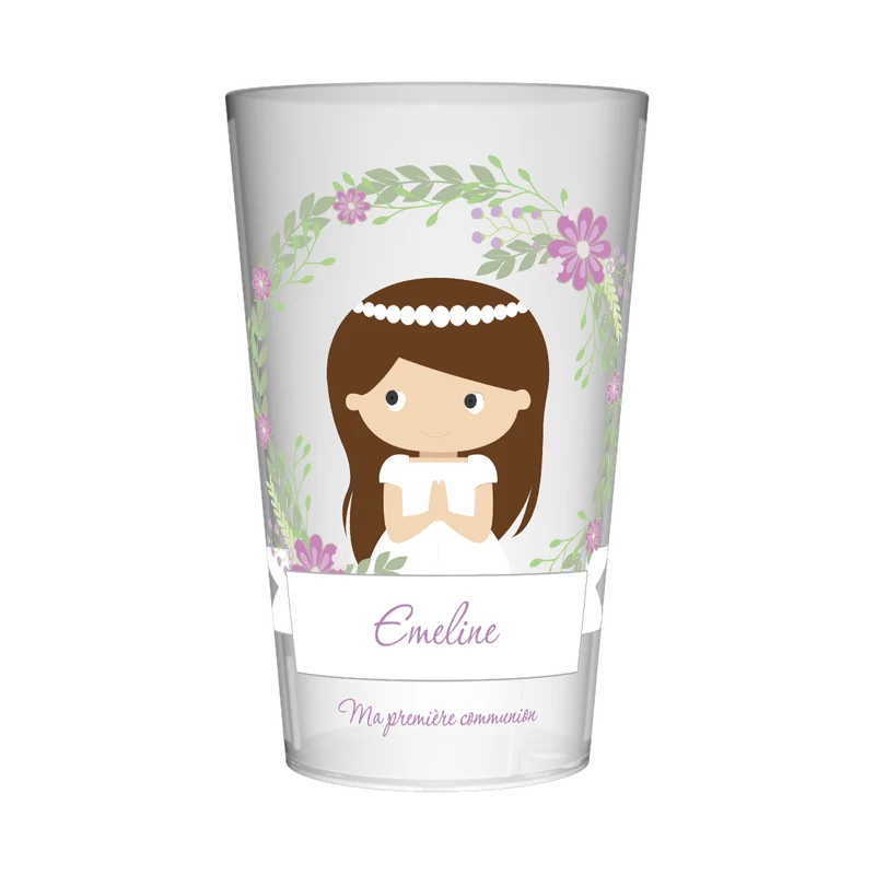 Gobelet personnalisé Communion Fille
