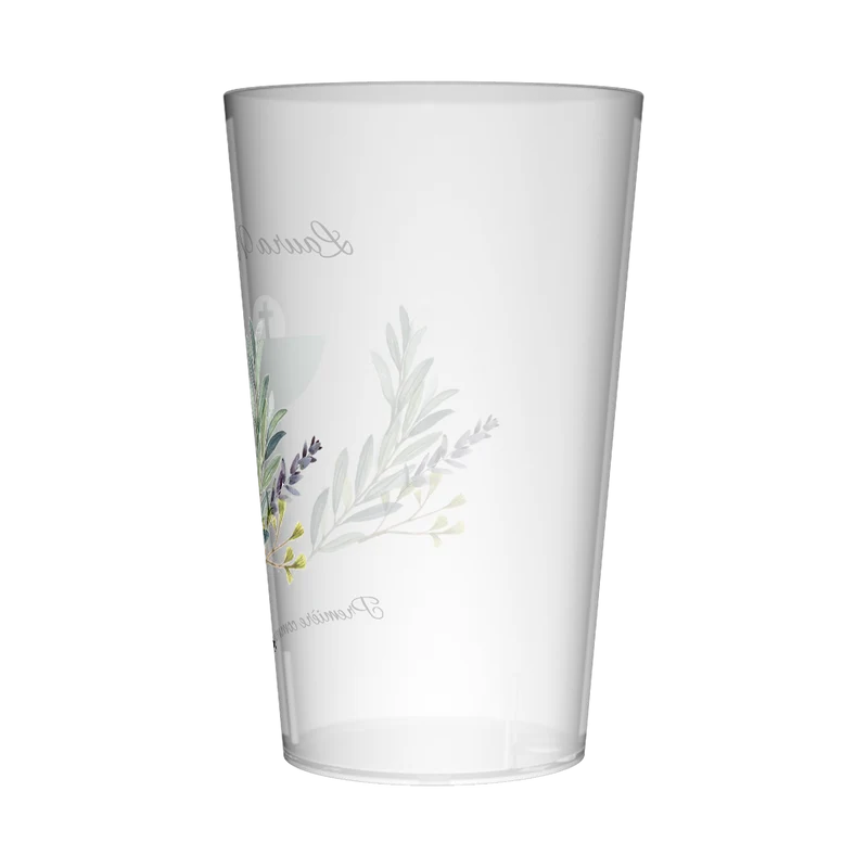 Gobelet personnalisé Communion Feuillage