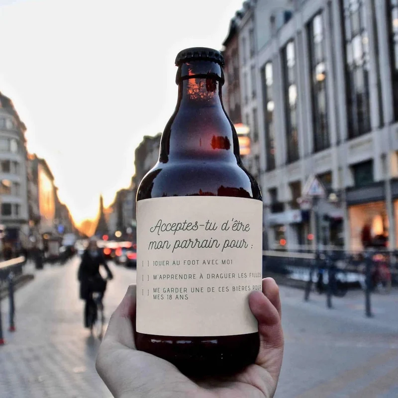 Bière to do list demande parrain originale