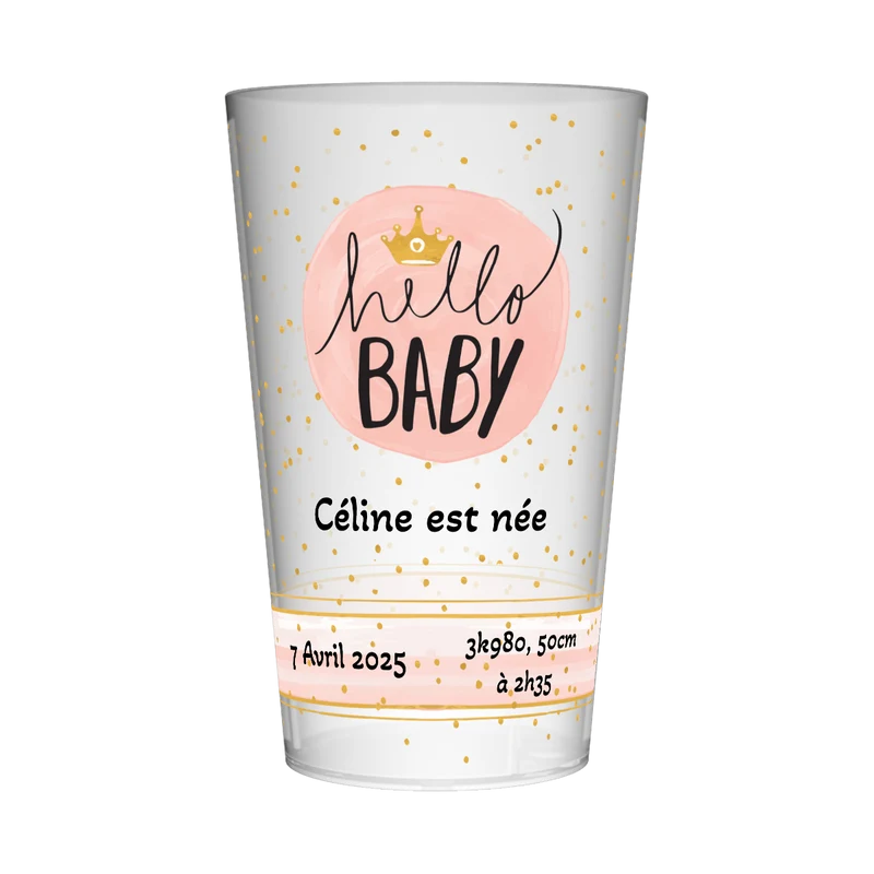 Gobelet personnalisé Naissance Princess