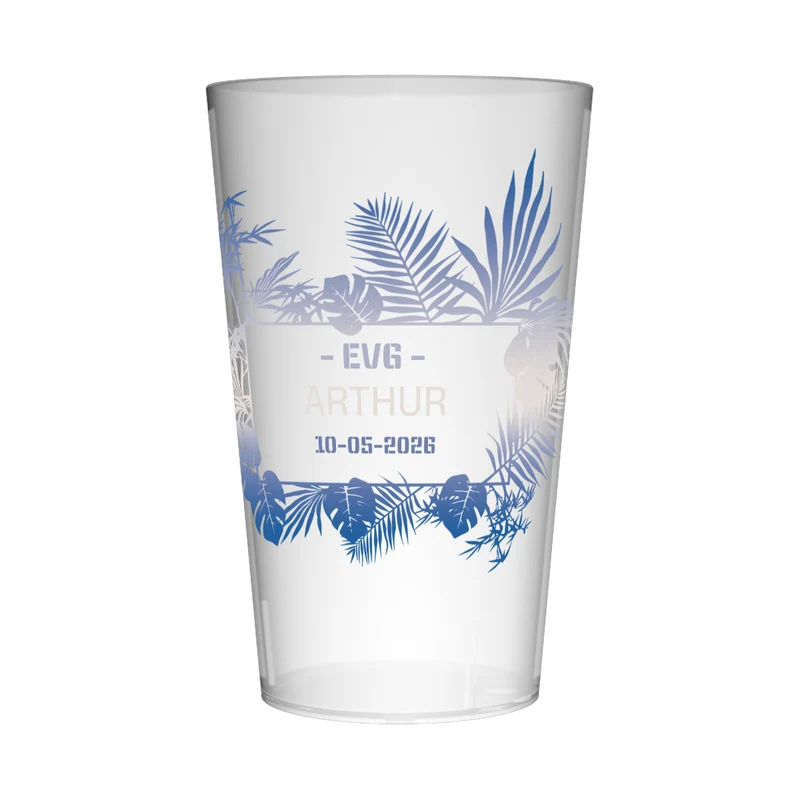 Gobelet personnalisé pour EVG Ibiza Bleu