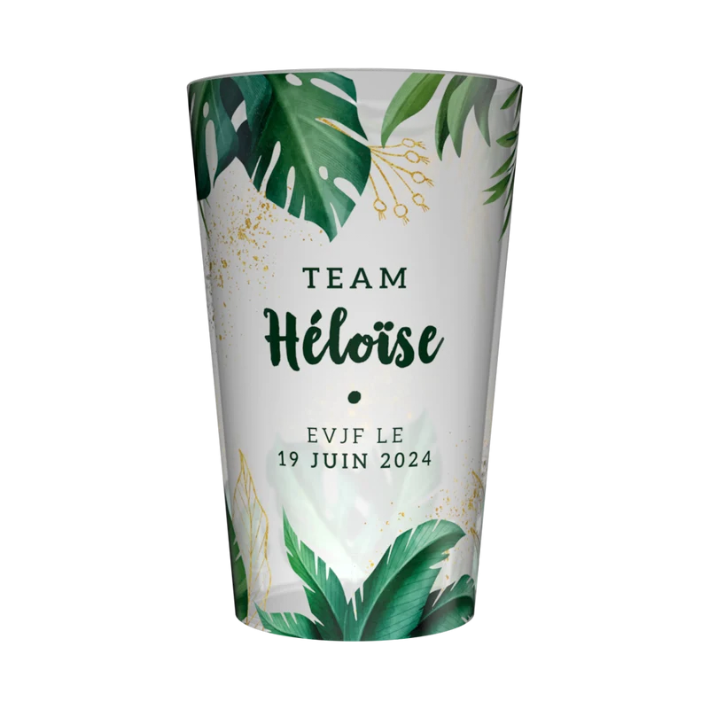 Gobelet personnalisé pour EVJF Verdure