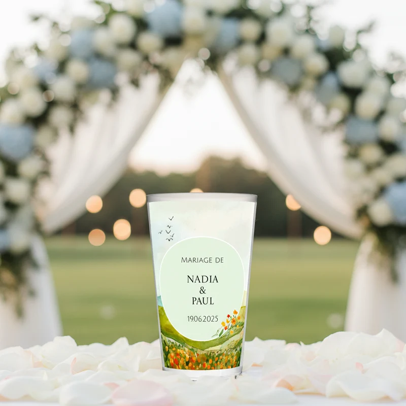 Gobelet personnalisé Mariage Paysage