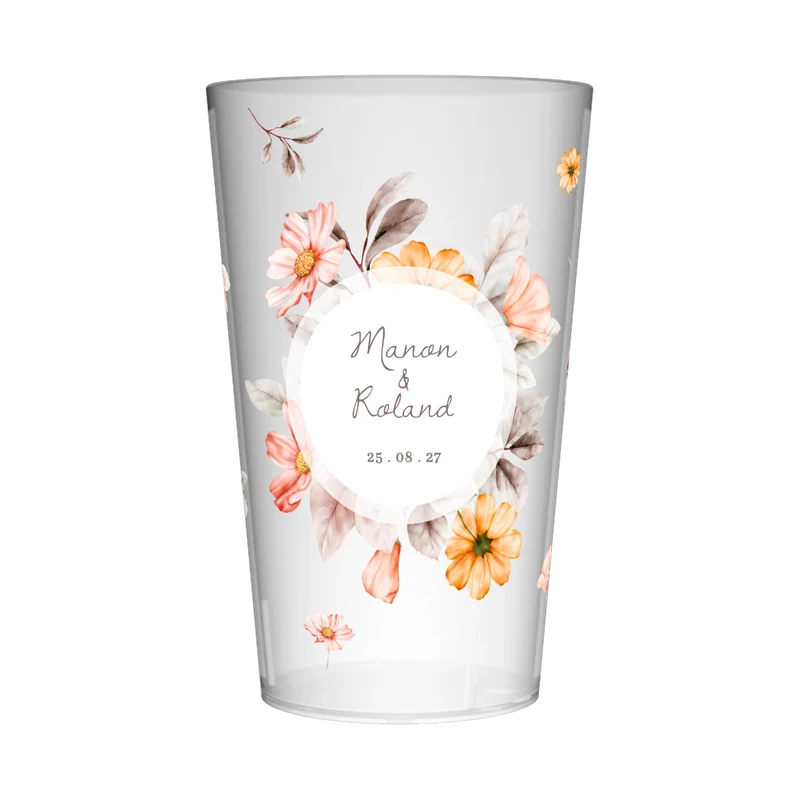 Gobelet personnalisé Mariage Printanier