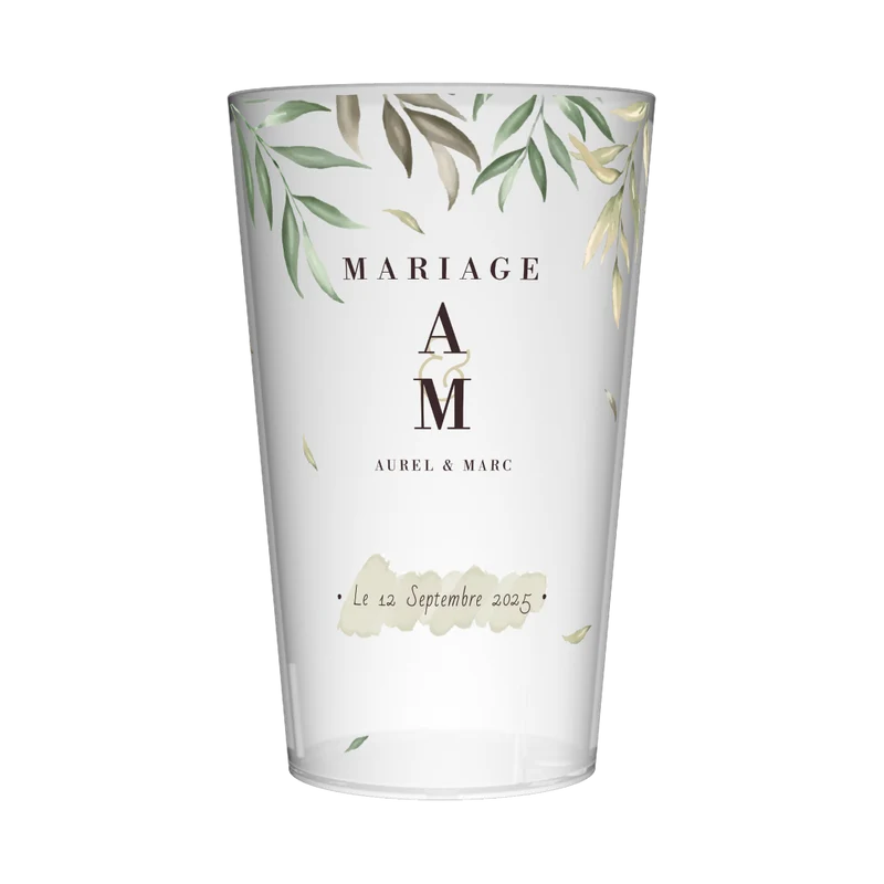 Gobelet personnalisé Mariage Spring