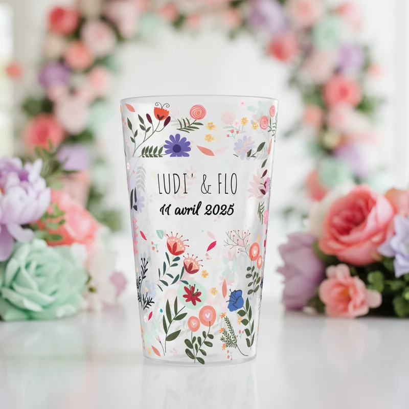 Gobelet personnalisé Mariage Printemps